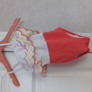 Janie and Jack one-piece swim 2T